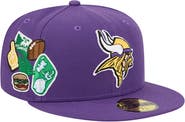 New Era Men's New Era  Purple Minnesota Vikings Group Chat 59FIFTY Fitted Hat