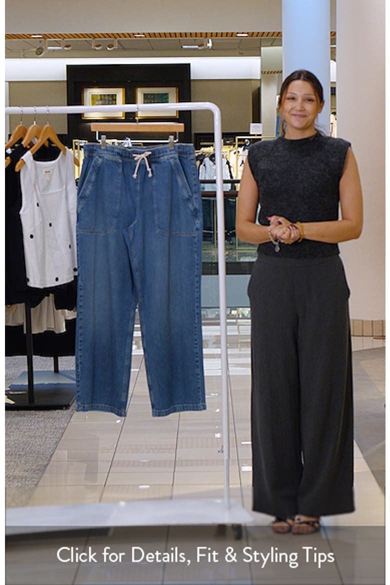 Wide Leg Drawstring Jeans video