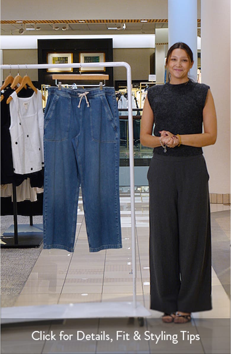 Wide Leg Drawstring Jeans, sales video thumbnail