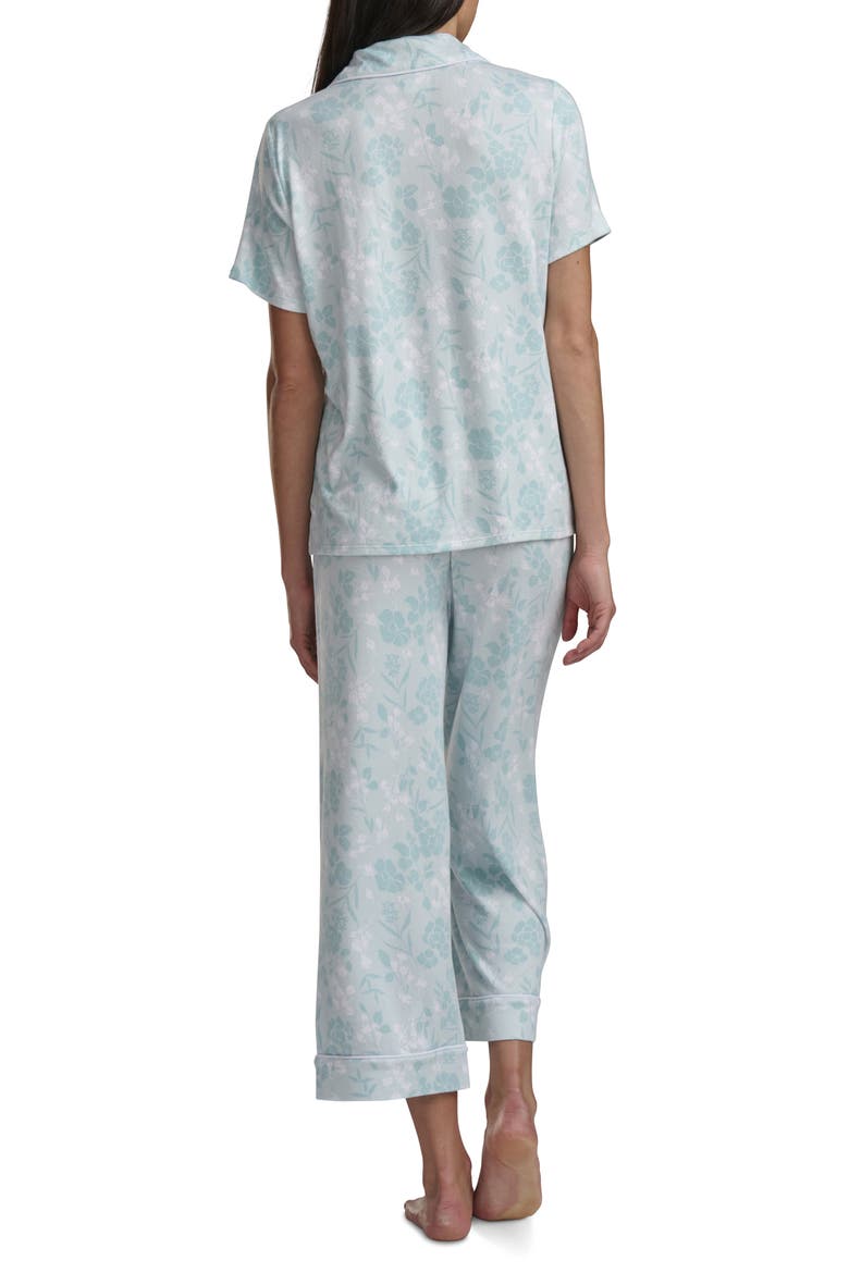 Notch Collar Crop Pajamas, Alternate, color, SHADOW FLORAL