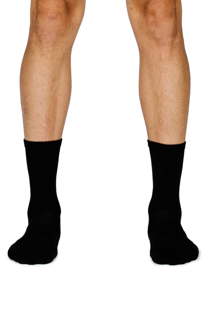 Pair of Thieves 3-Pack Blackout Whiteout Crew Socks, Alternate, color, 