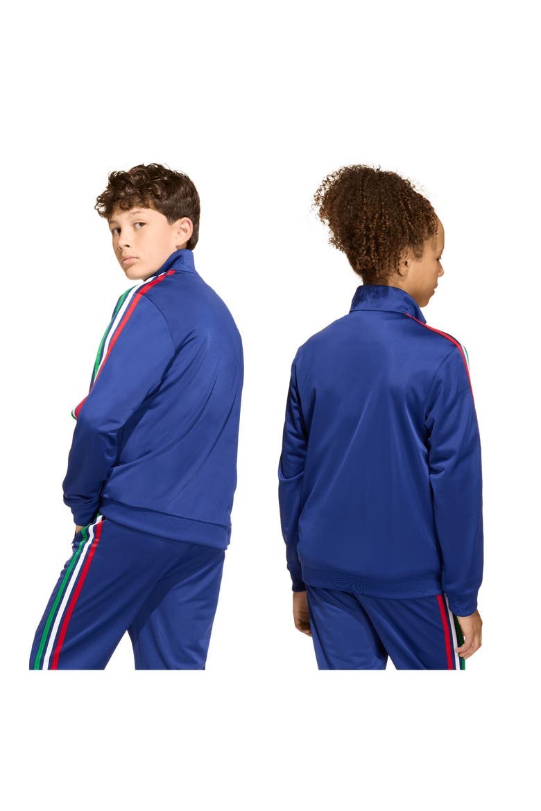 Kids' Firebird Recycled Polyester Track Jacket, Alternate, color, VICTORY BLUE/ LIGHT GOLD