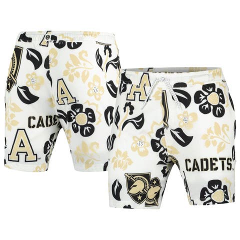 Men's Wes & Willy  White Army Black Knights Vault Tech Swimming Trunks