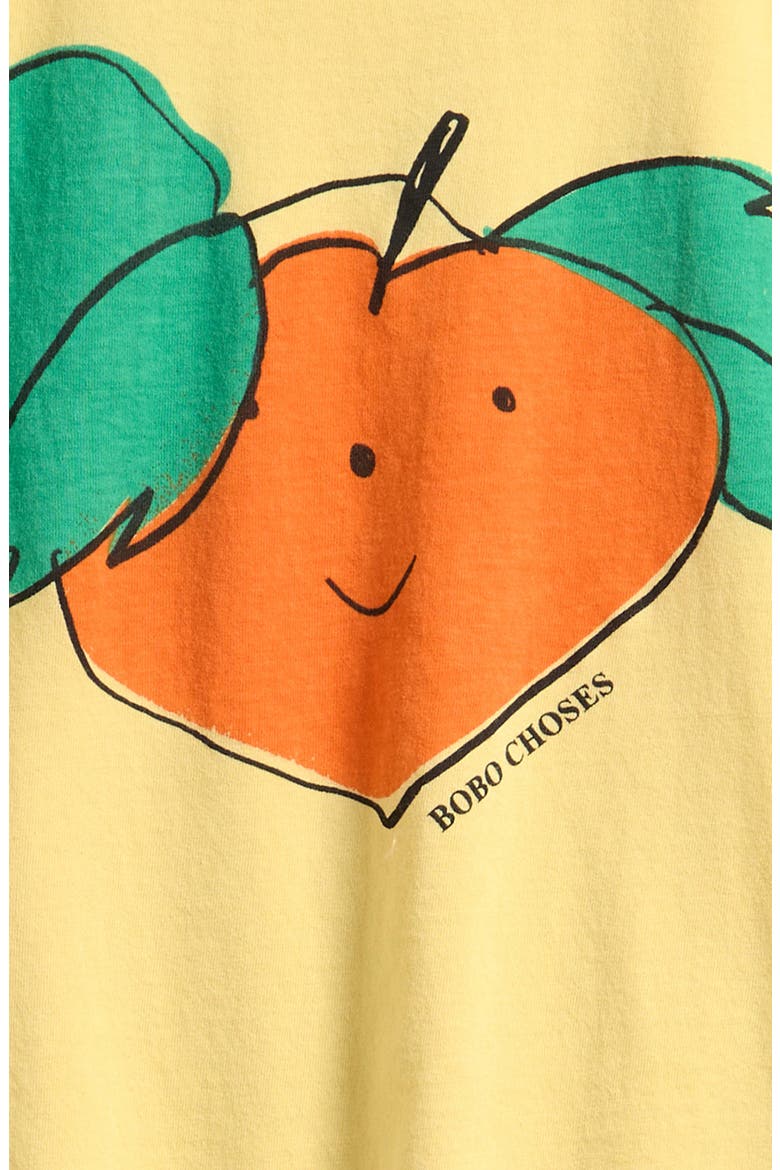 Kids' Tangerine Cotton Graphic T-Shirt, Alternate, color, YELLOW