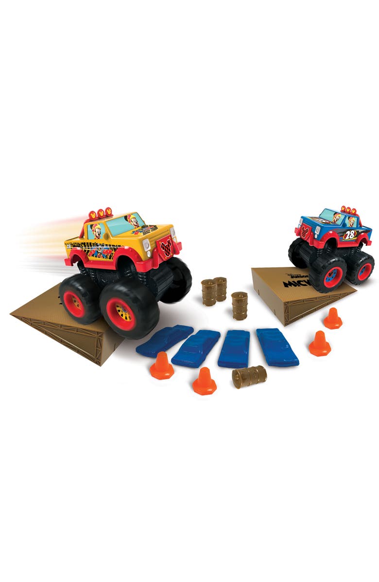 Disney Junior Mickey 18 Pc Offroad Monster Truck Playset, Alternate, color, Multicolored