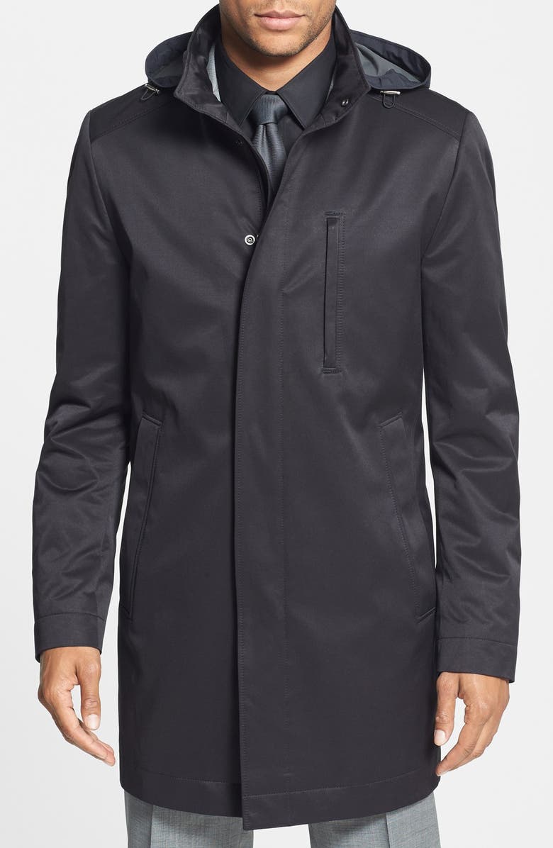 BOSS 'The Donal' Trim Fit Raincoat, Main, color,
