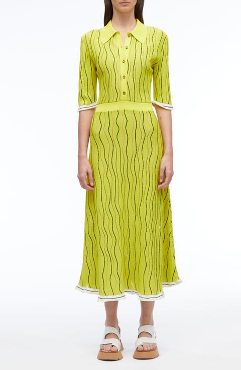 Art Nouveau Jacquard Polo Dress