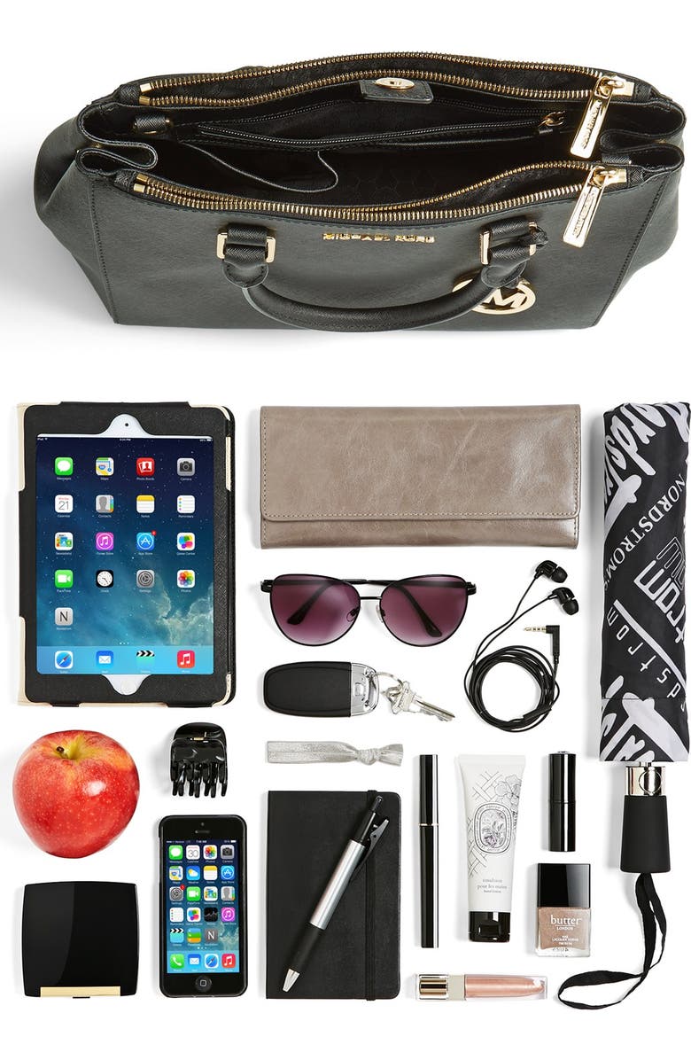 MICHAEL Michael Kors 'Medium Sutton' Saffiano Leather Tote, Alternate, color,