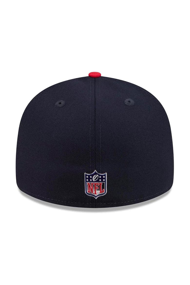 Men's New Era  Navy/Red Houston Texans 2026 NFL Draft Pre-Curved 59FIFTY Fitted Hat, Alternate, color, Navy