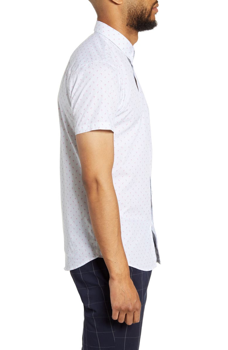 Selected Homme Jack Short Sleeve Button-Up Shirt, Alternate, color, 