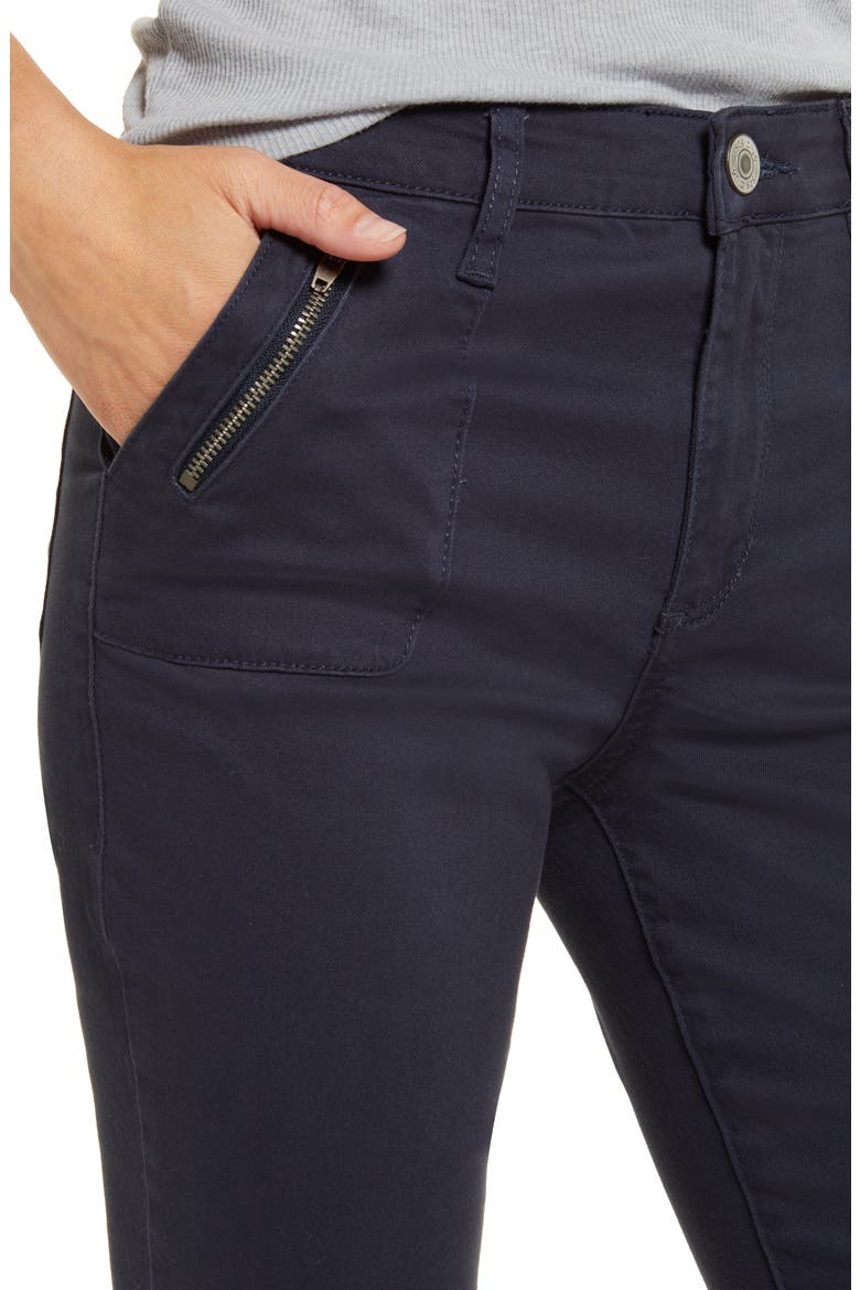 Ellie High Waist Zip Pocket Ankle Skinny Jeans, Alternate, color, CHARCOAL GREY
