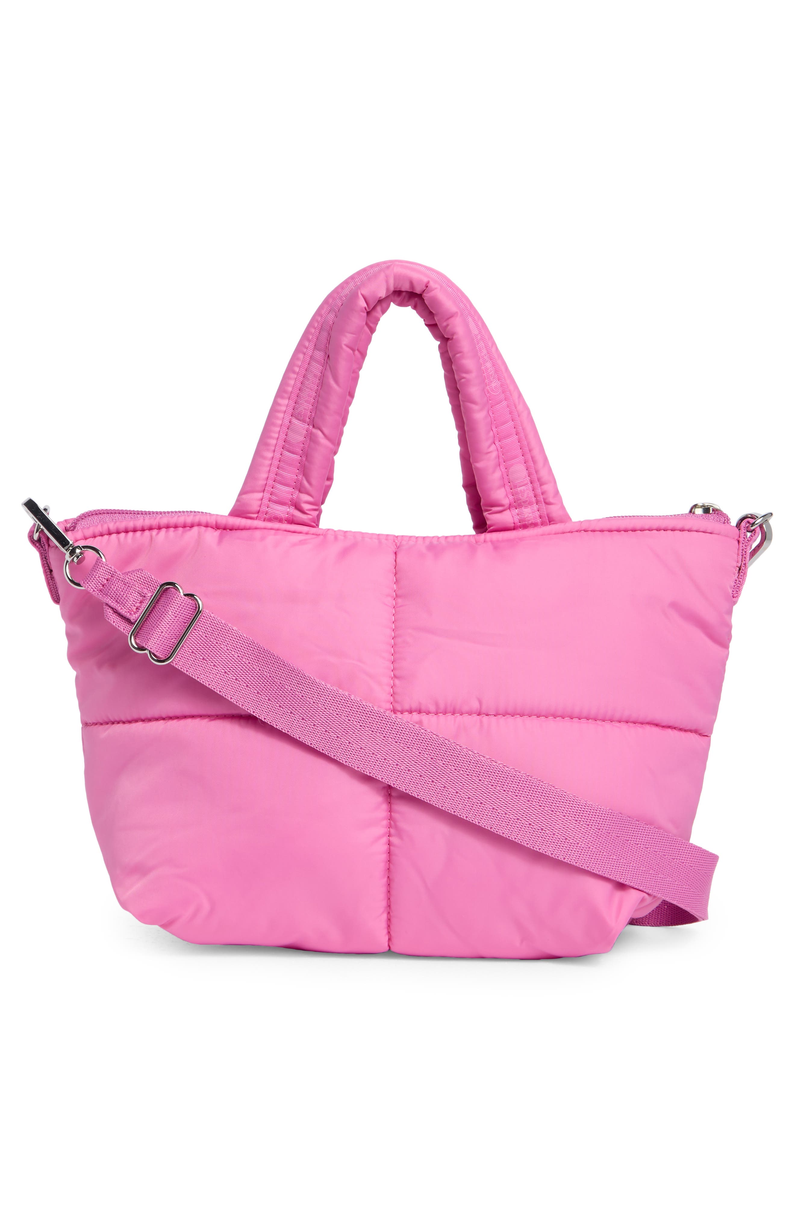 LeSportsac Puffy Mini Satchel, Alternate, color, Strawbery Pink Sheen