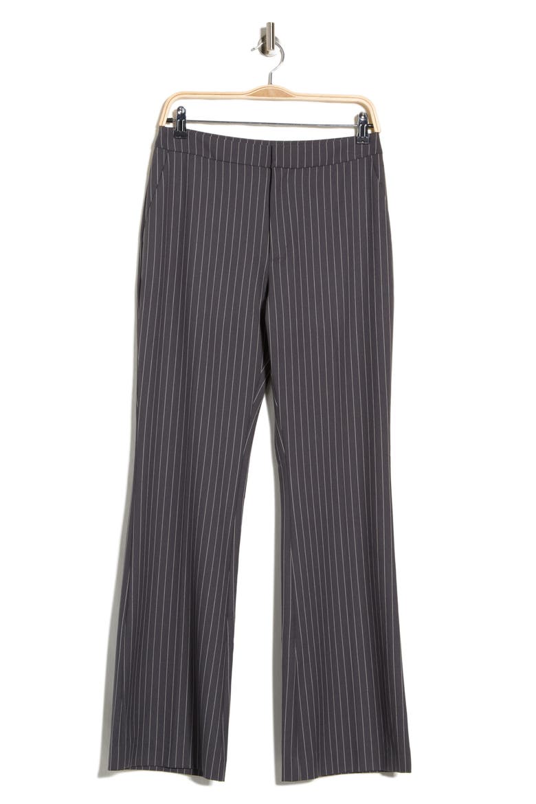 Brooklyn Flare Pants, Alternate, color, GREY CHARCOAL PINSTRIPE