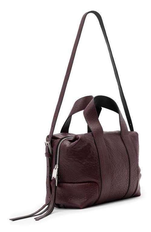 Allsaints Ares Leather Satchel In Brown