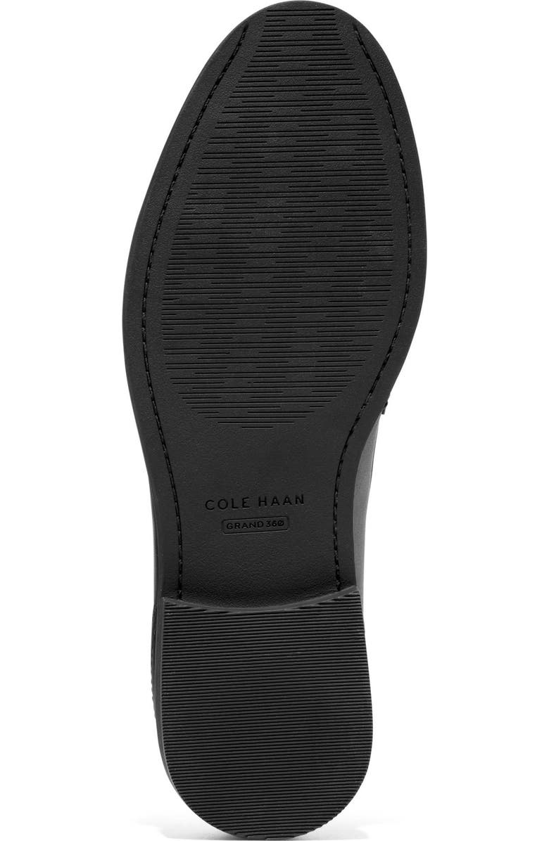 Cole Haan Stassi Kiltie Fringe Loafer, Alternate, color, Black Leather