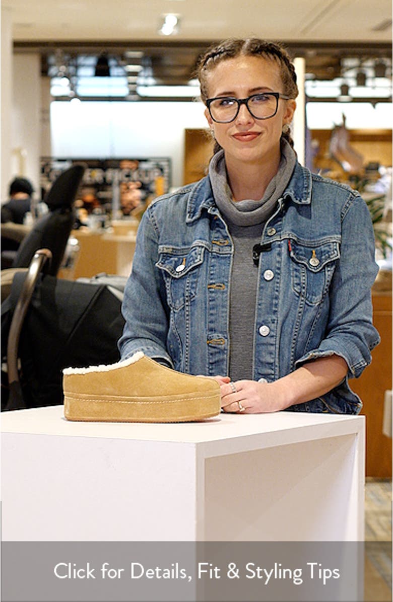 Torrence Faux Shearling Lined Platform Clog, sales video thumbnail