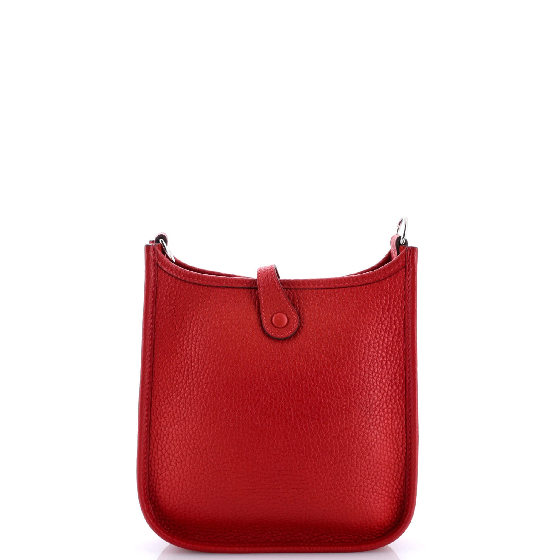 Pre-Owned Hermes Evelyne Bag Gen III Clemence TPM, Alternate, color, Rouge Casaque