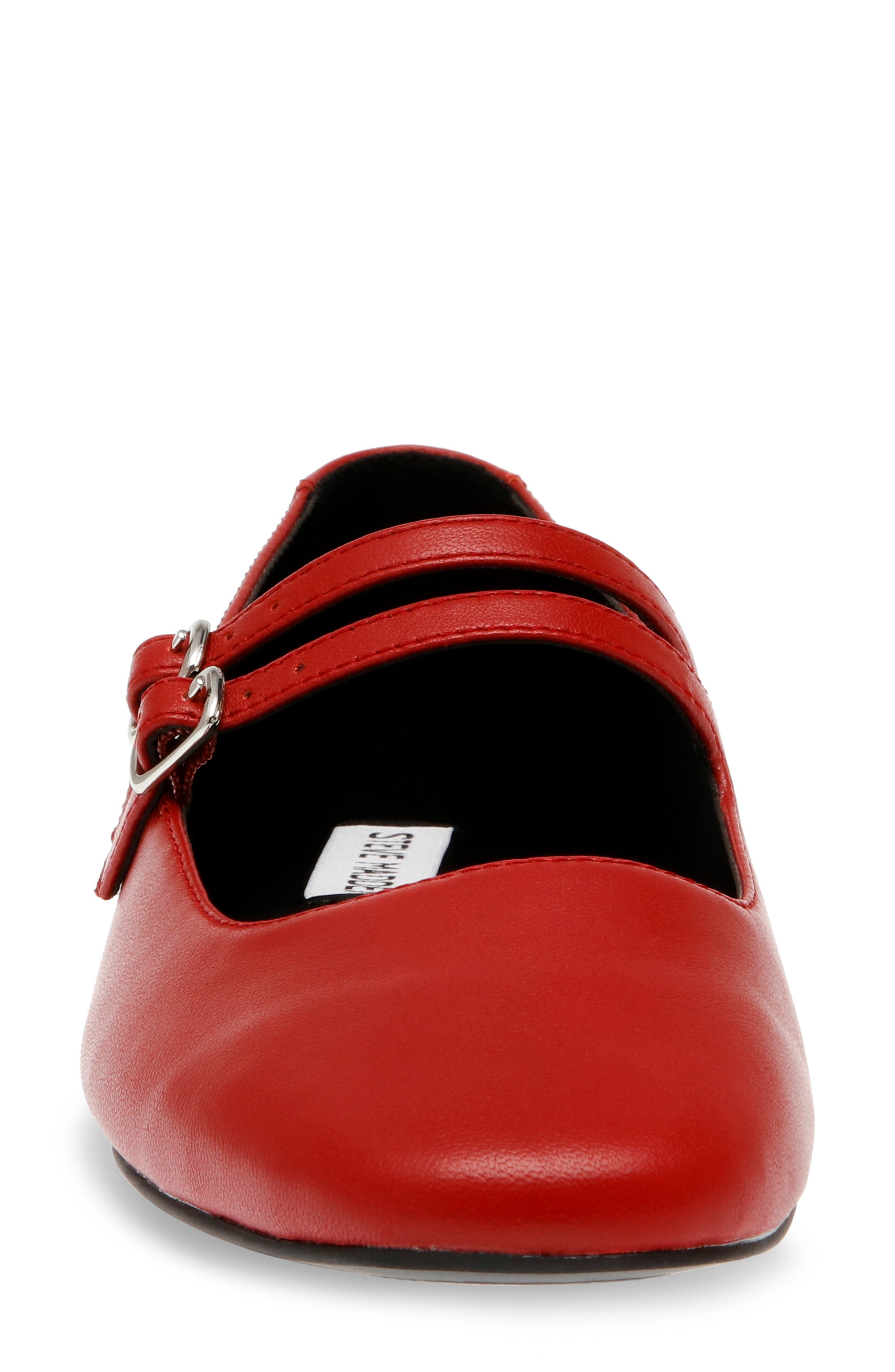 Alisah Mary Jane Flat, Alternate, color, RED LEATHE