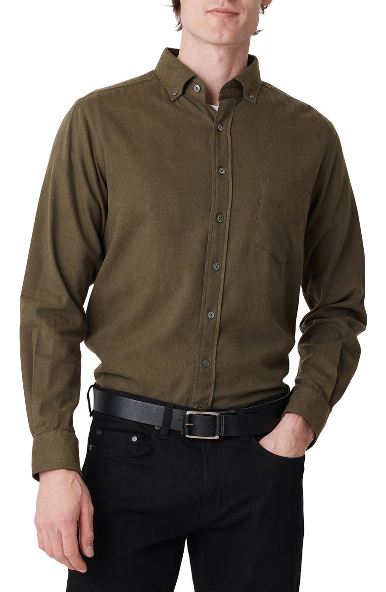 Rodd & Gunn Barrhill Sports Fit Button-Down Shirt, Alternate, color, Loden