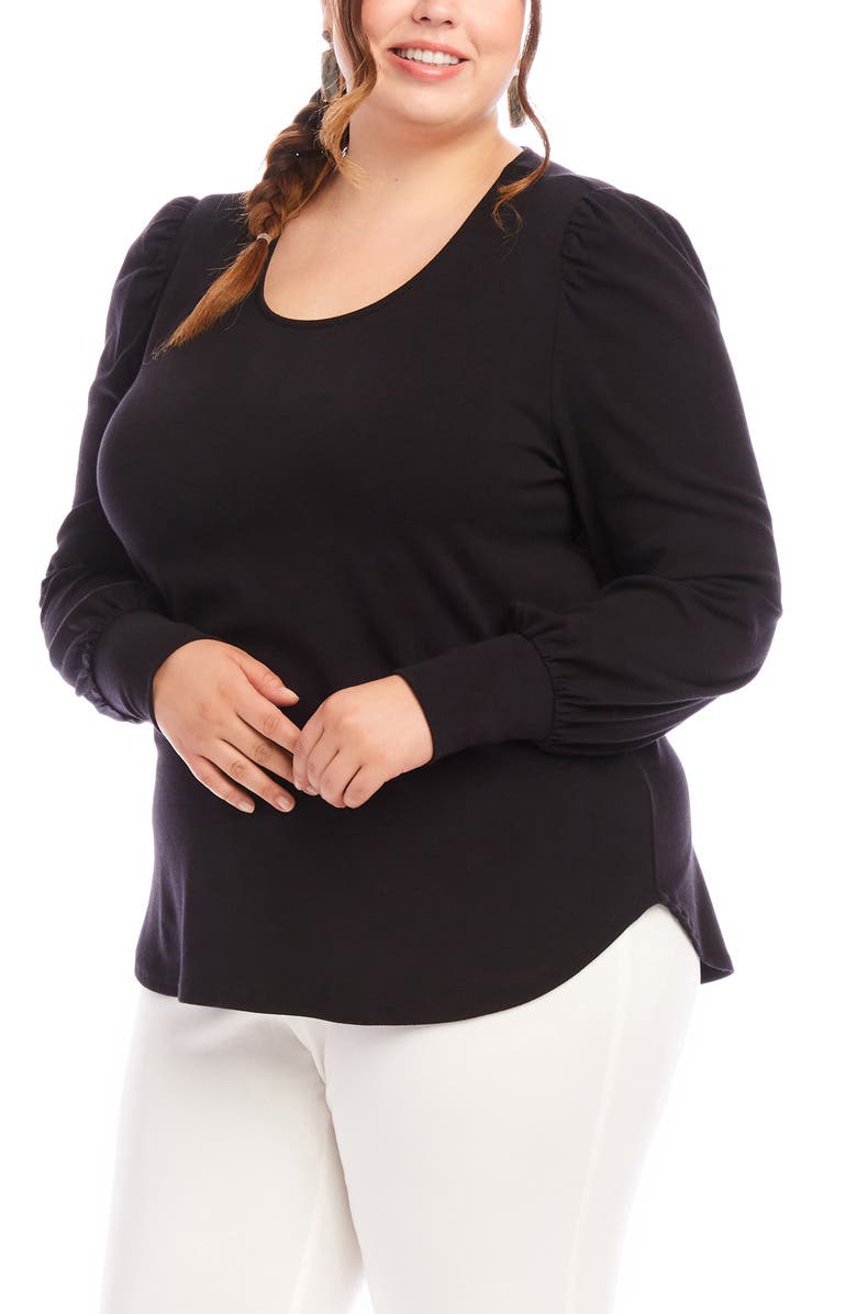 Karen Kane Puff Sleeve Top, Alternate, color, 
