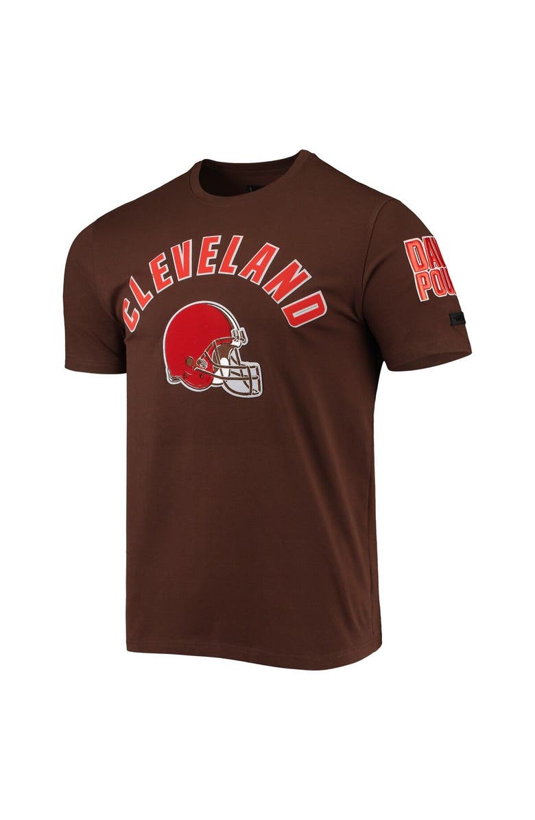 PRO STANDARD Men's Pro Standard Brown Cleveland Browns Team Classic Bristle Slim-Fit T-Shirt, Alternate, color, Brown