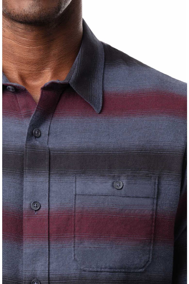 On & On Stripe Long Sleeve Cotton Polo, Alternate, color, BLUE NIGHTS