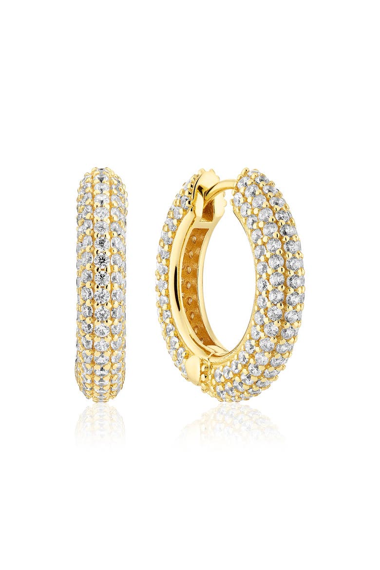 Earrings Carrara Medio, Main, color, 18k Gold Plate