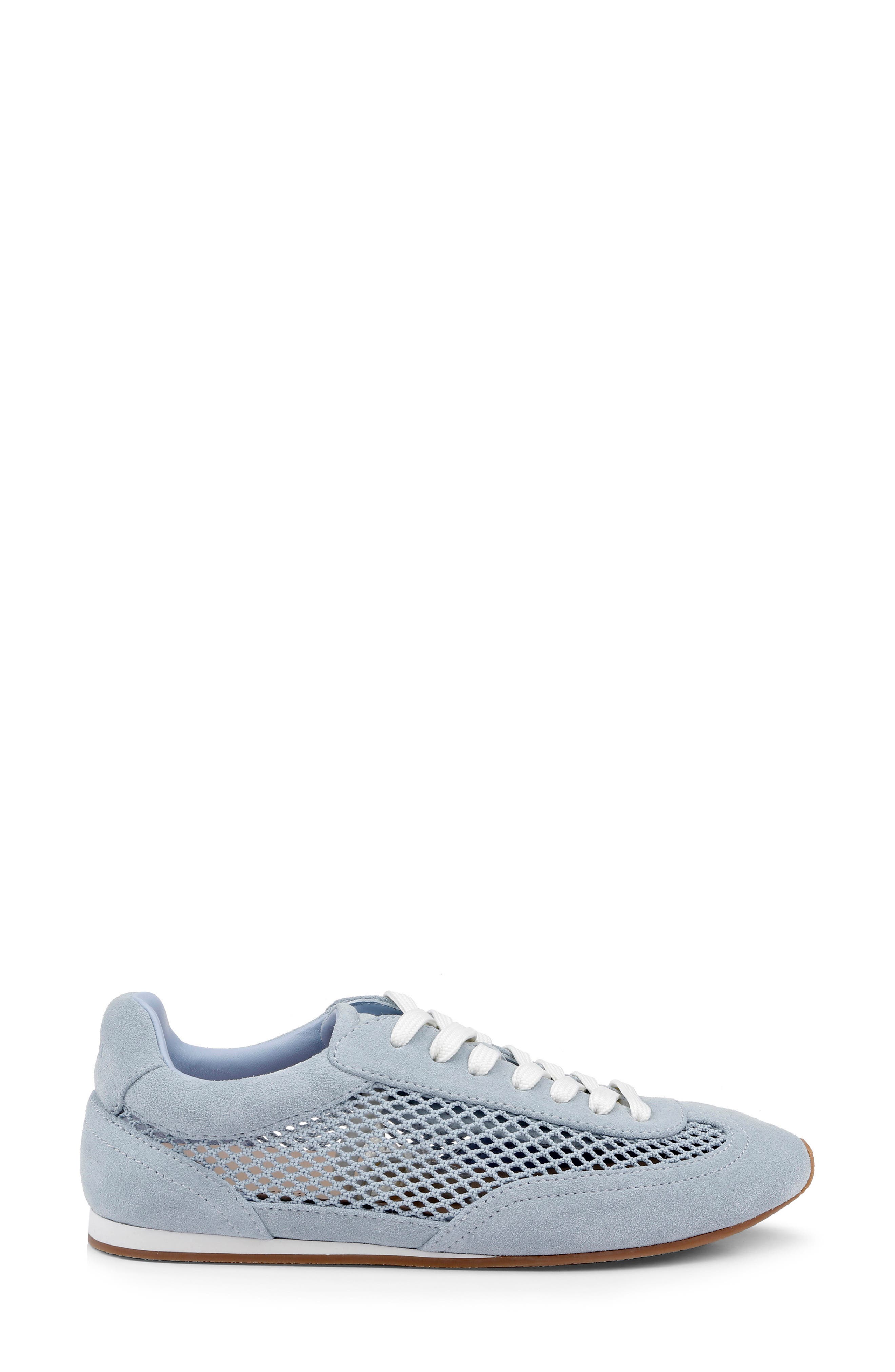 Jarah Mixed Media Sneaker, Alternate, color, PALE BLUE