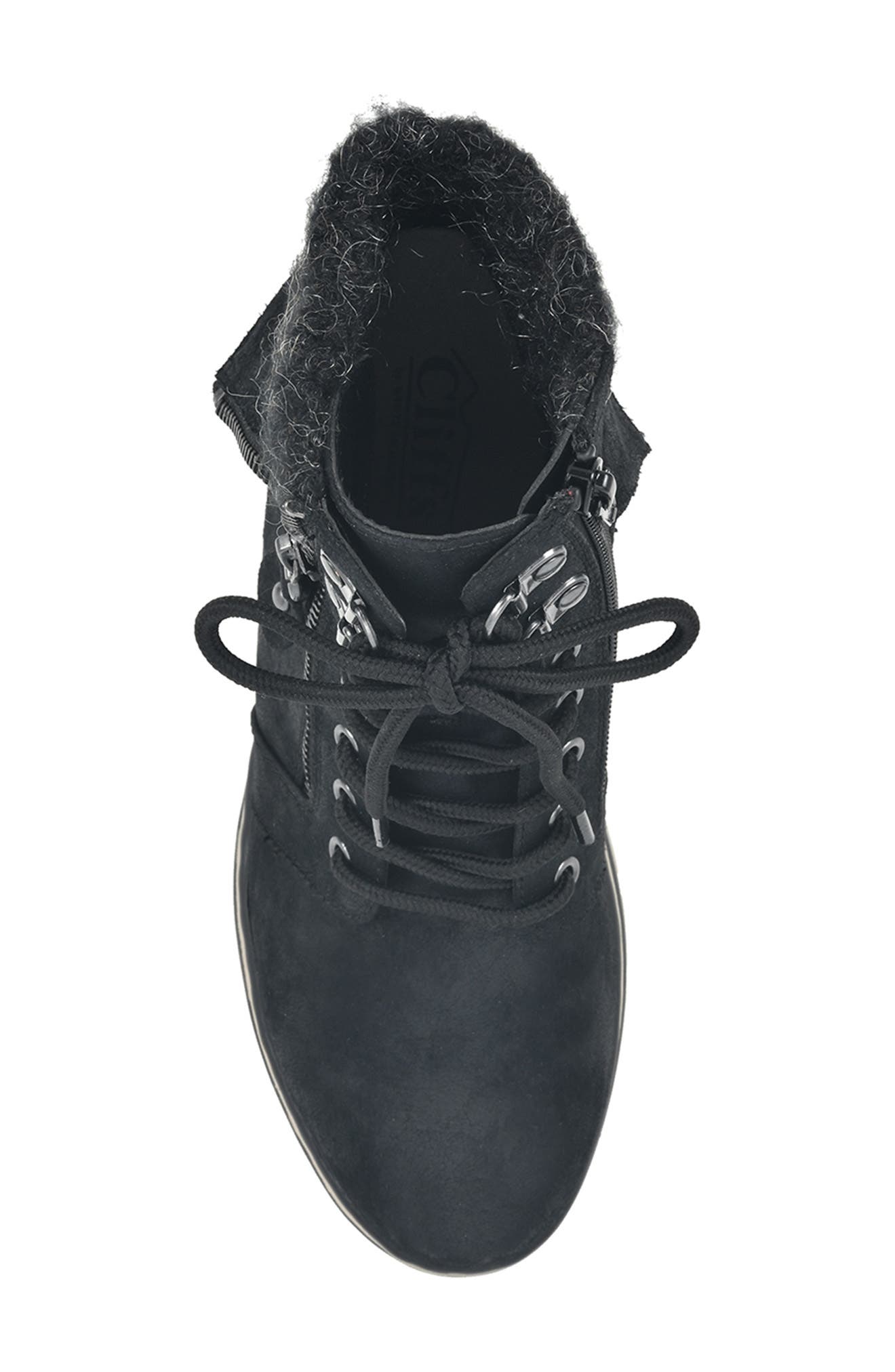 CLIFFS BY WHITE MOUNTAIN Kaylee Boot, Alternate, color, Black/ Fabric/ Sweater