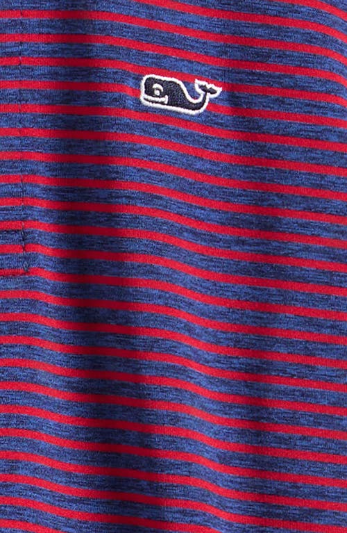 Vineyard Vines Kids' Bradley Stripe Stretch Polo In Purple