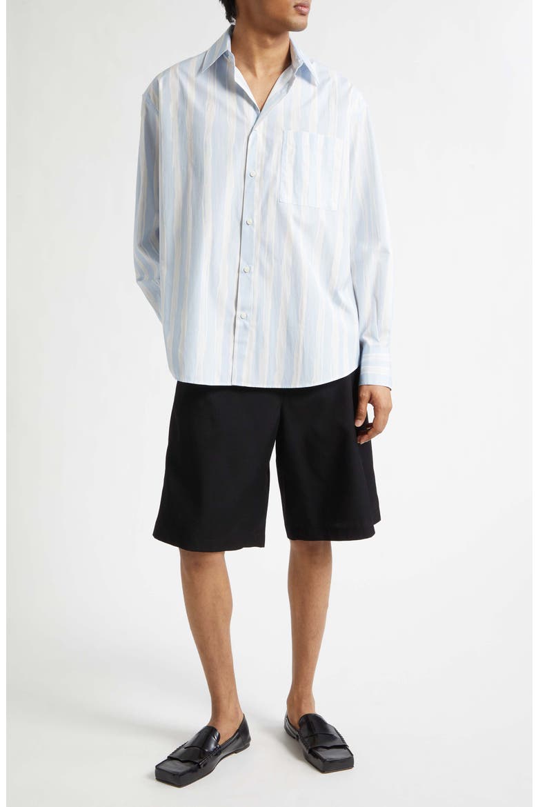 Le Short Camargue Virgin Wool Shorts, Alternate, color, BLACK