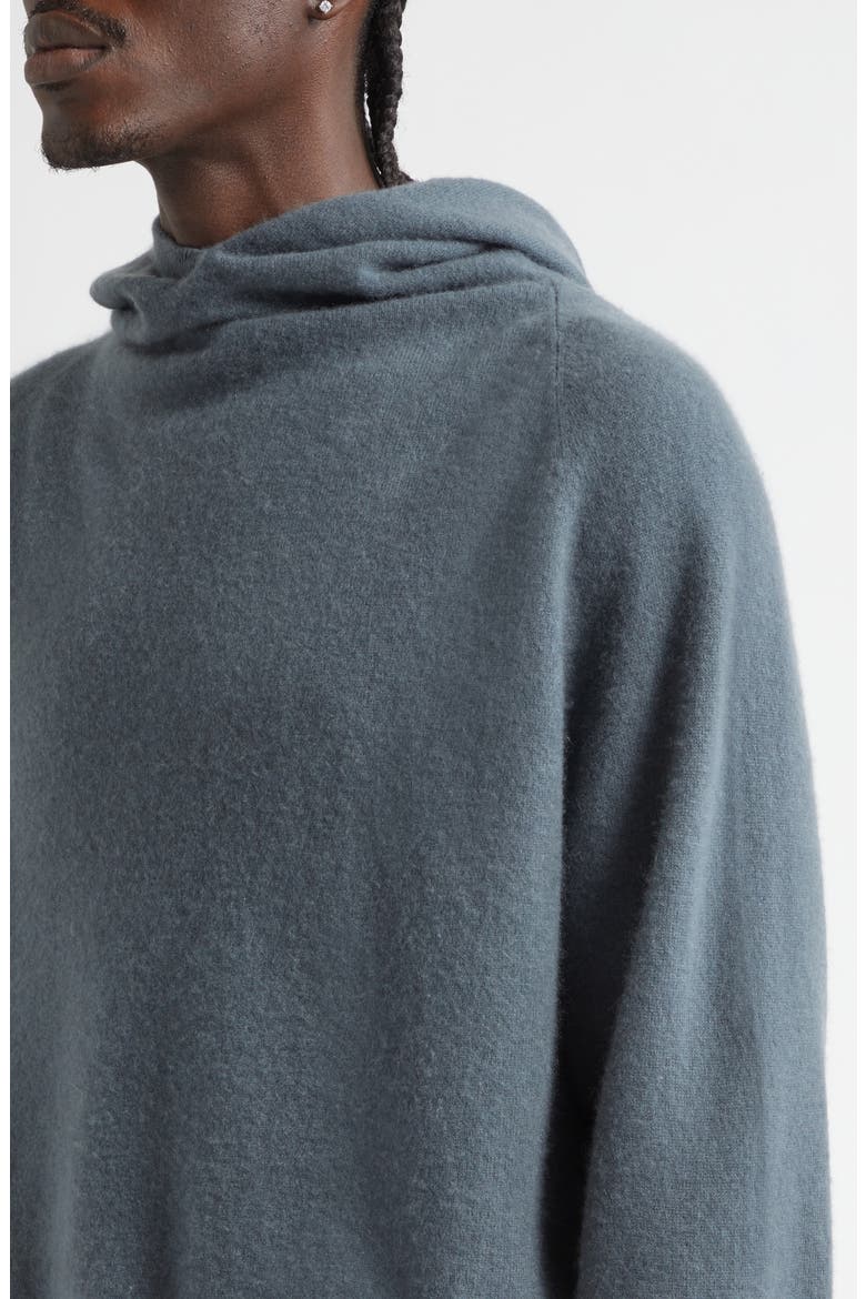 Hooded Cashmere Sweater, Alternate, color, GARGOYLE