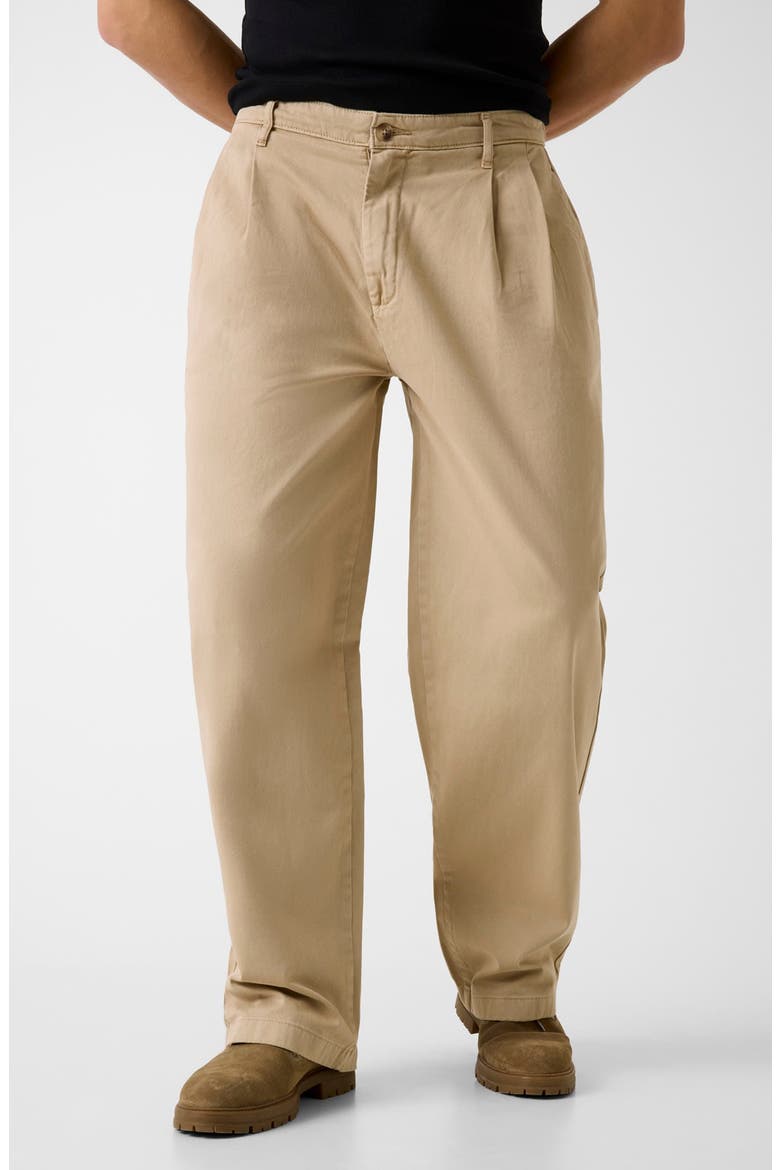 Pleated Baggy Jeans, Main, color, OPEN