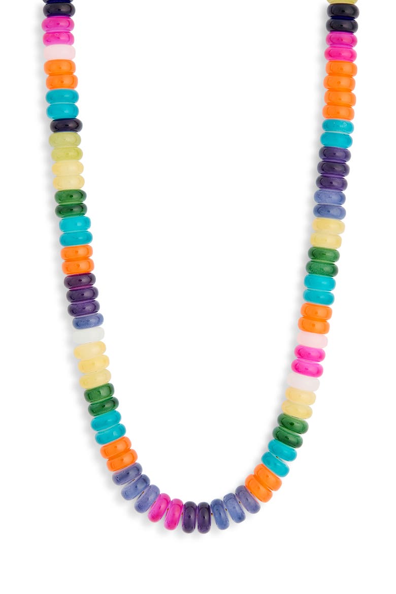 Beaded Collar Necklace, Alternate, color, RAINBOW MULTI- GOLD