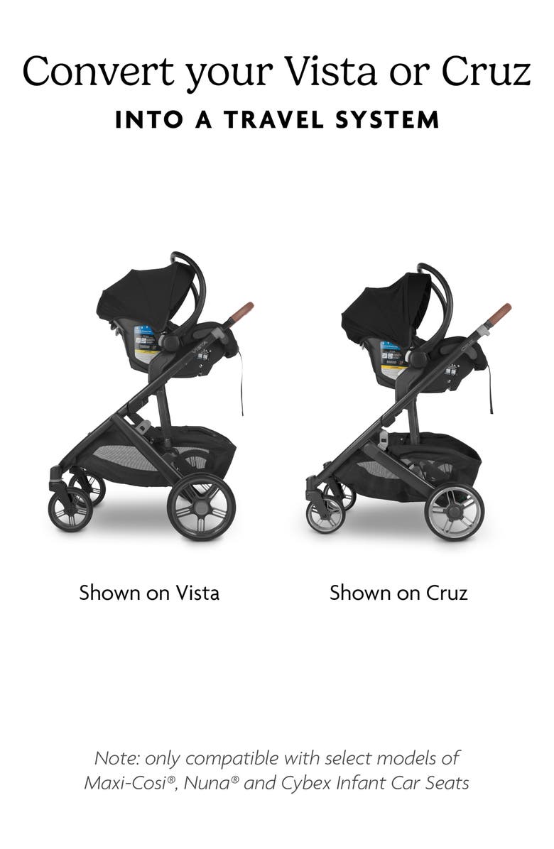 UPPAbaby Vista & Cruz Car Seat Adapters for Maxi-Cosi, Nuna & Cybex, Alternate, color, Black