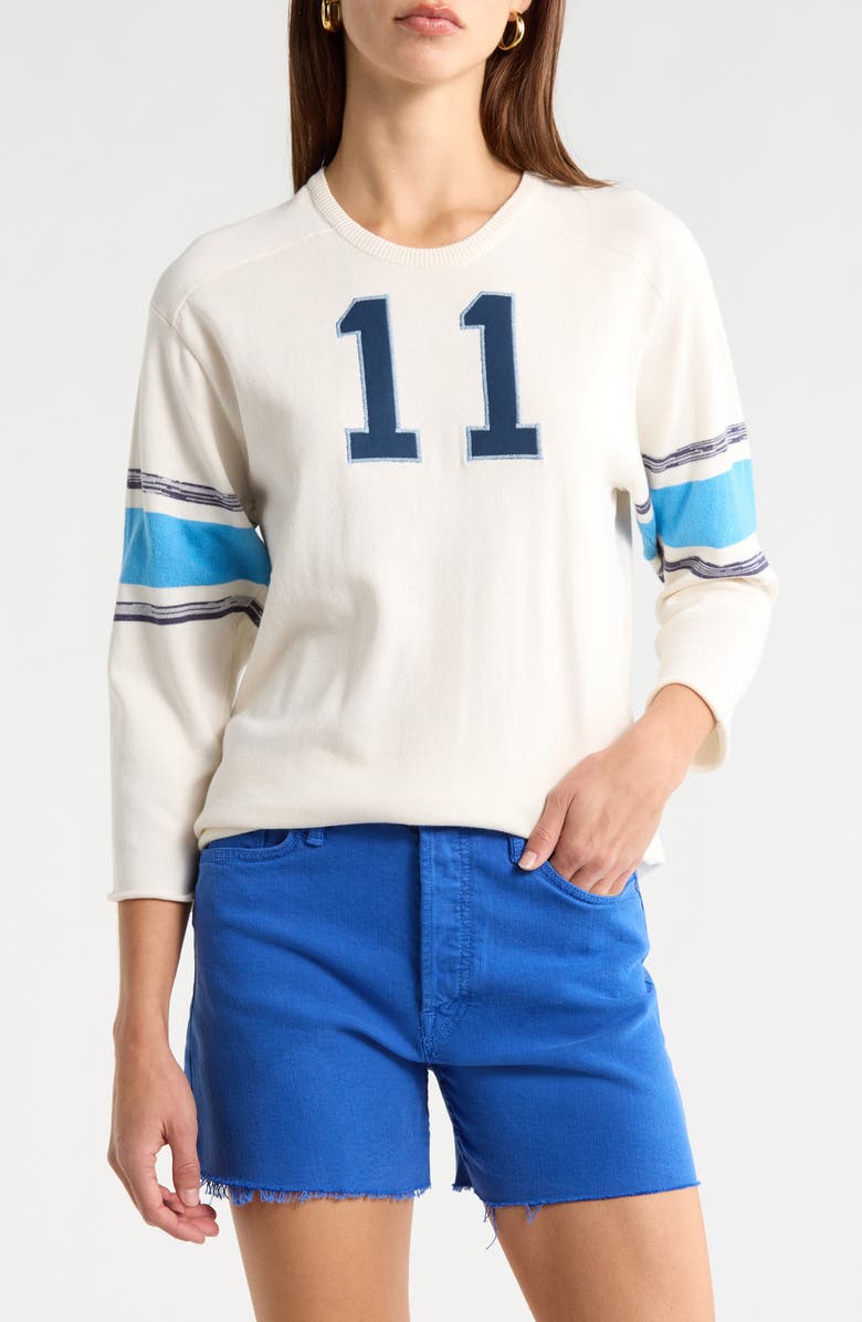 MOTHER The Jock Cotton Blend Sweater, Main, color,