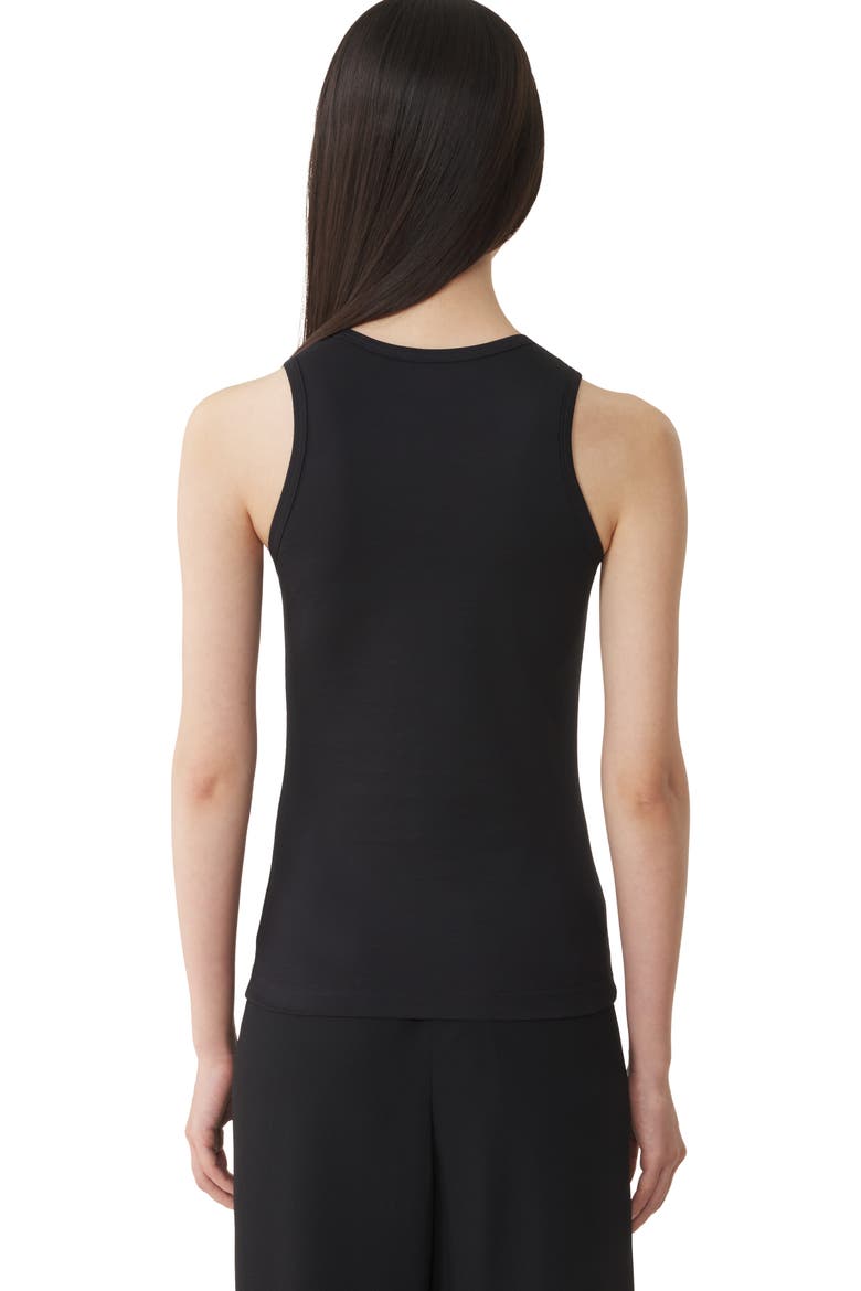 Mother And Daughter Embroidered Jersey Tank Top, Alternate, color, Black