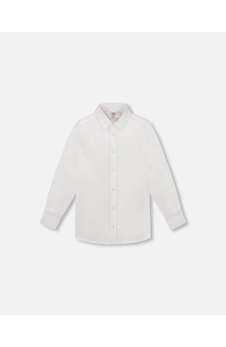 Deux par Deux Little Boy's Long Sleeve Button Down Shirt White, Main, color, White