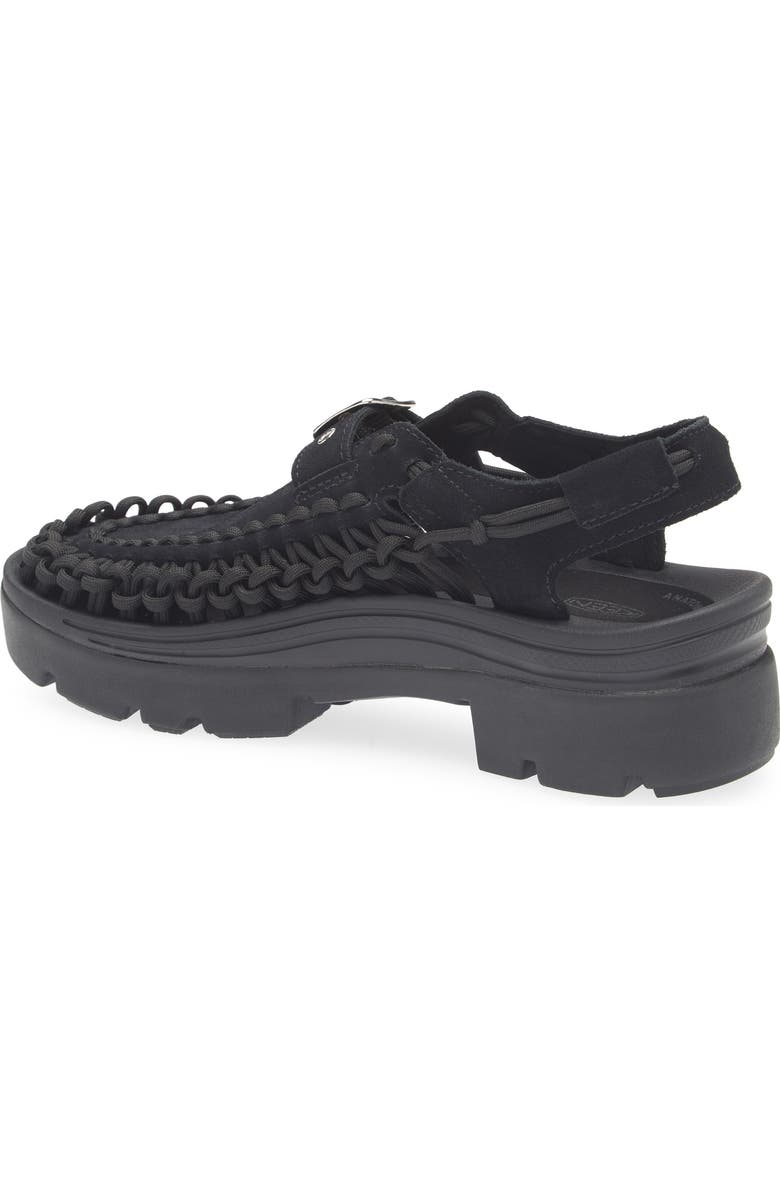KEEN Uneek Platform Mary Jane Sandal, Alternate, color, Black/ Black