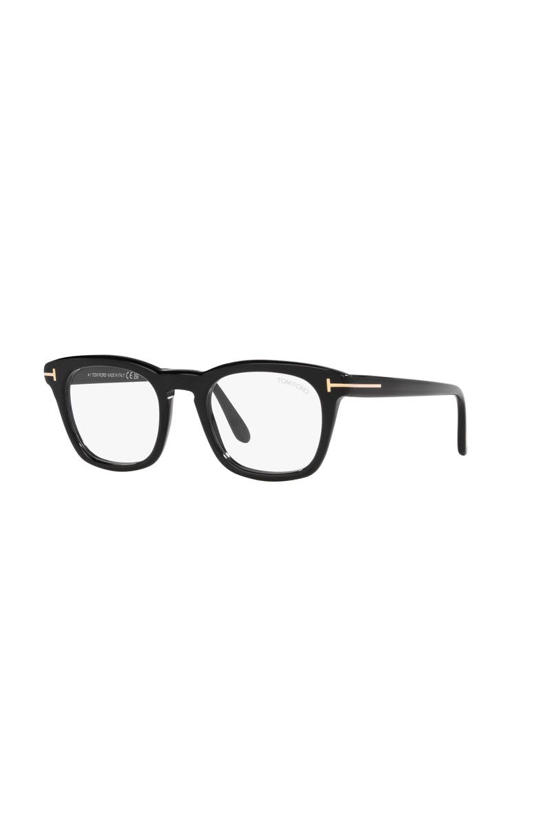 TOM FORD 50mm Square optical glasses, Main, color, Black