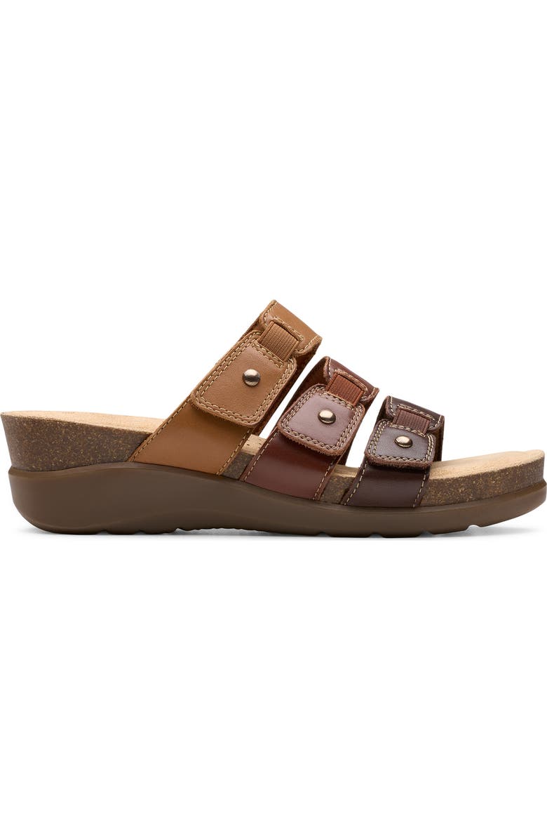 Clarks<sup>®</sup> Calenne Lily Slide Sandal, Alternate, color, Brown Multi