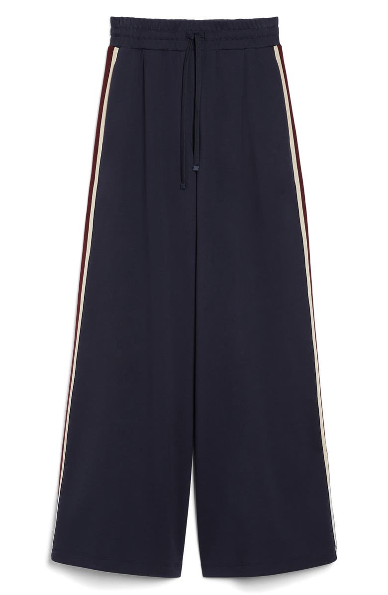 Weekend Max Mara Marsala Side Sripe Cotton Blend Drawstring Pants, Alternate, color, 
