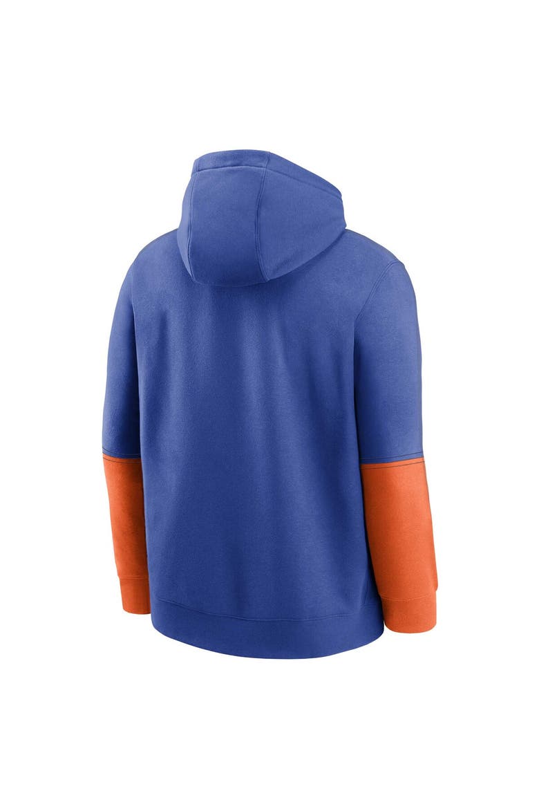 Men's Nike Royal Boise State Broncos 2024 Sideline Club Fleece Pullover Hoodie, Alternate, color, Royal