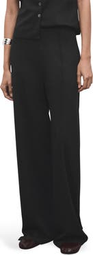 MANGO Pull-On Straight Leg Pants