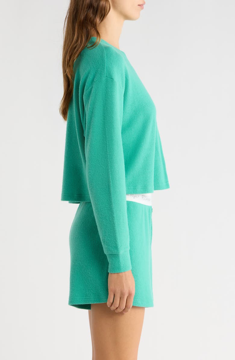 PJ Salvage Waffle Knit Short Pajamas, Alternate, color, Soft Green