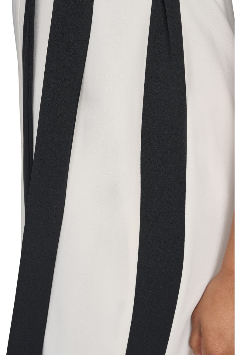 Tie Waist Wide Leg Jumpsuit, Alternate, color, BLACK/ EGGSHELL