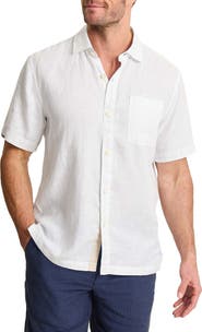 Tommy Bahama Paradise Breezer Short Sleeve Linen Button-Up Shirt