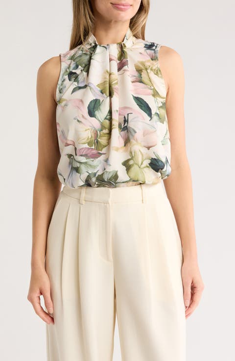 Airflow Knotted Neck Sleeveless Top