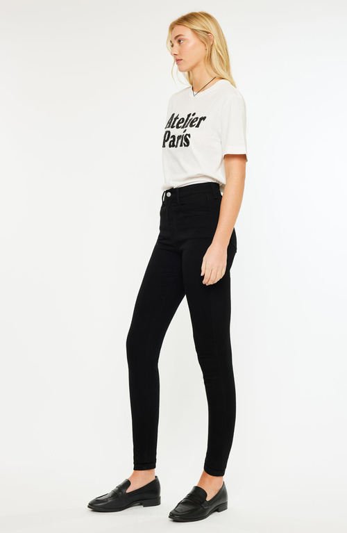 Kancan Misa Essentials High Rise Super Skinny Jeans In Black