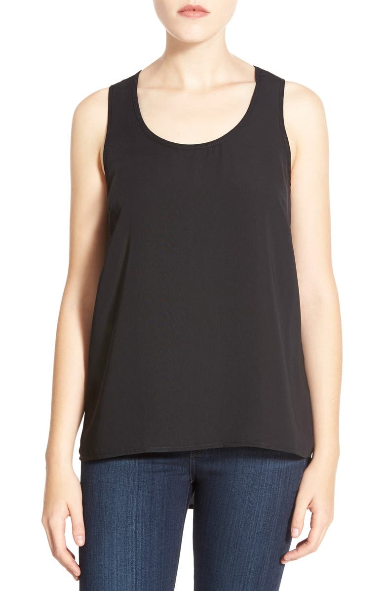 Halogen<sup>®</sup> Scoop Neck Woven Tank, Main, color, 